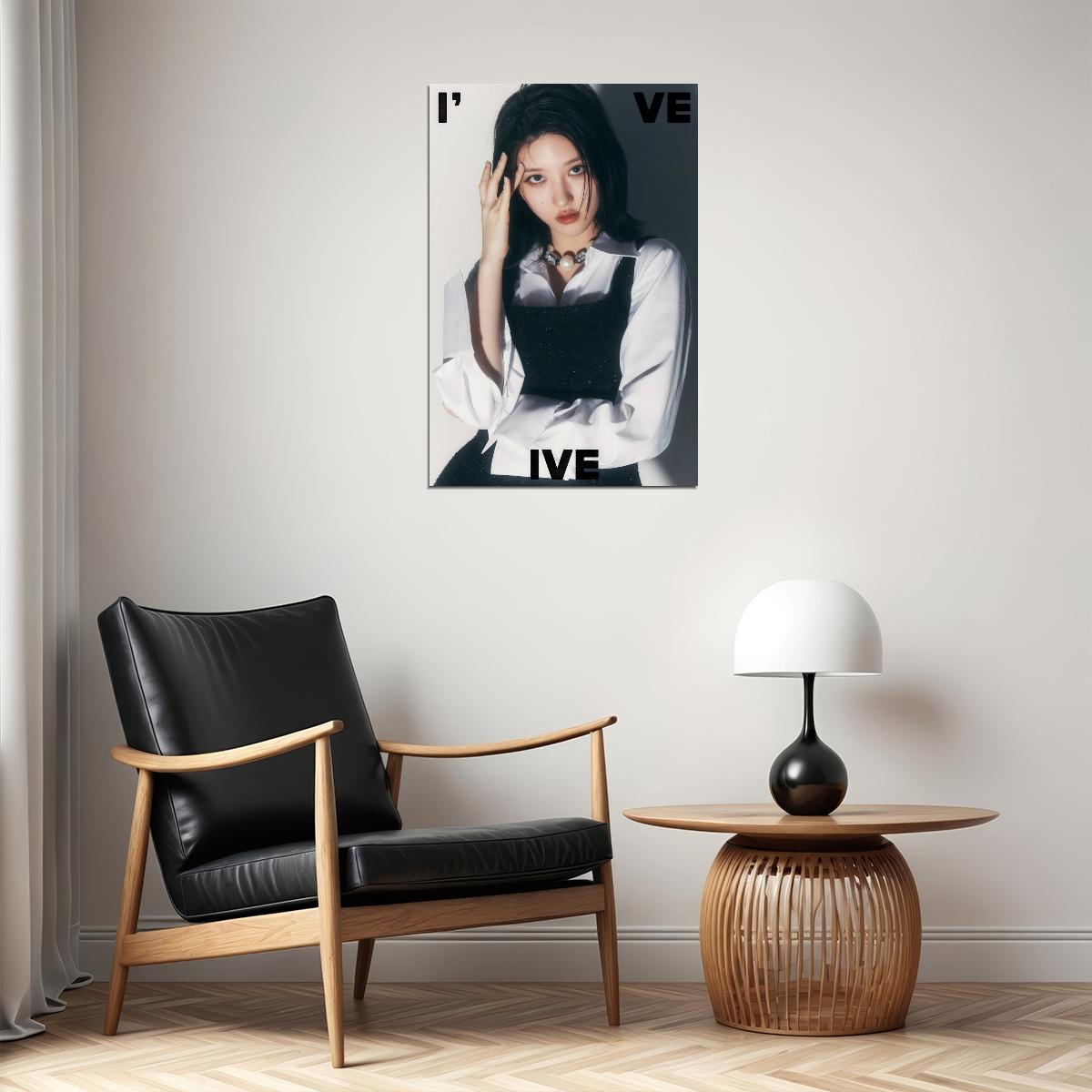 IVE Gaeul I've IVE Album Concept Photo K-pop Music Poster Girl Crush Aesthetic Monochrome  Female Korean Idol Fashion Print Trendy Girl Group Wall Art - xonomax