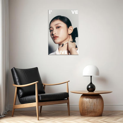 IVE Leeseo I've IVE Album Concept Photo K-pop Music Poster Girl Crush Aesthetic Monochrome  Female Korean Idol Fashion Print Trendy Girl Group Wall Art - xonomax