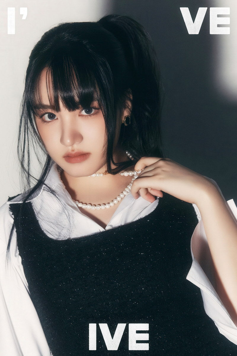IVE Liz I've IVE Album Concept Photo K-pop Music Poster Girl Crush Aesthetic Monochrome  Female Korean Idol Fashion Print Trendy Girl Group Wall Art - xonomax