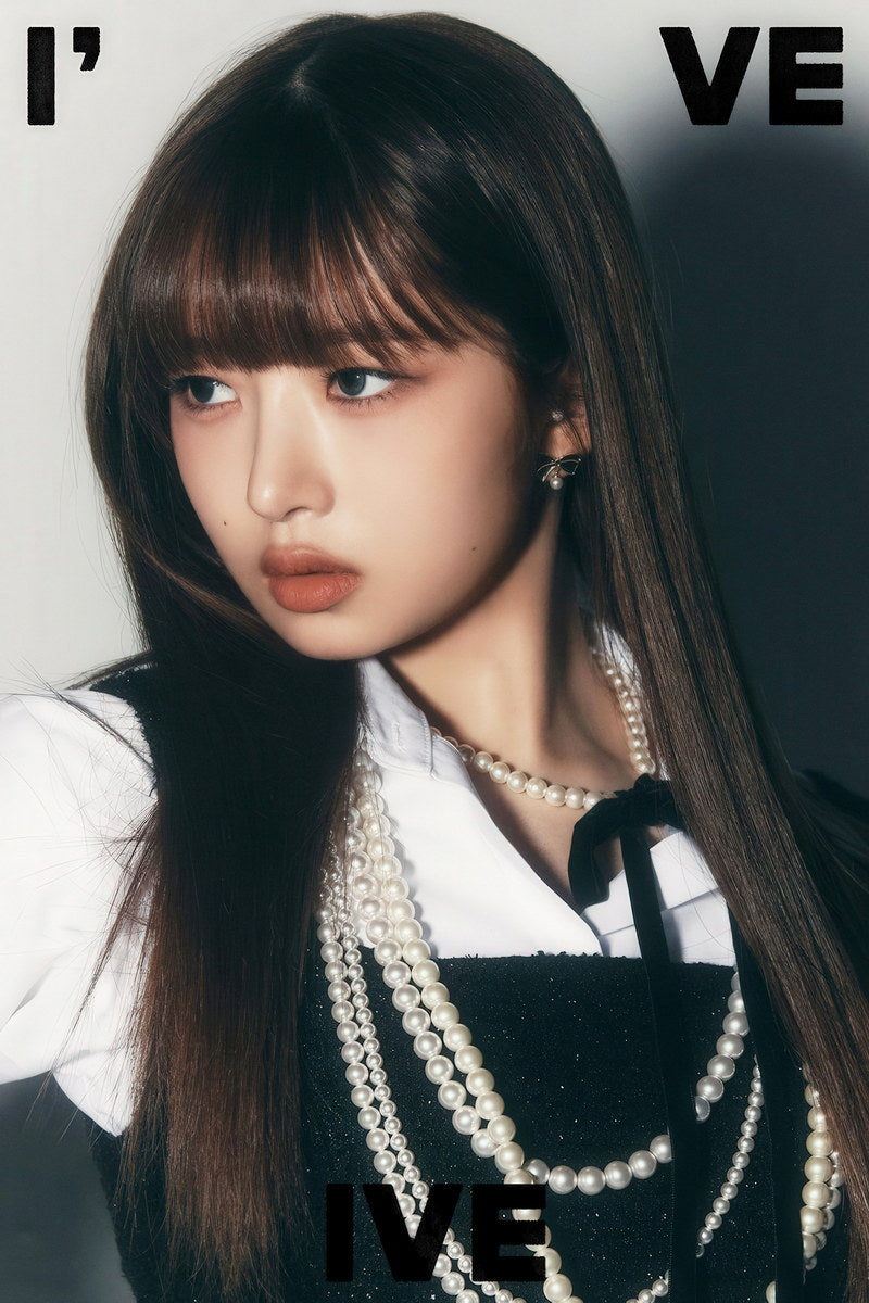 IVE Rei I've IVE Album Concept Photo K-pop Music Poster Girl Crush Aesthetic Monochrome  Female Korean Idol Fashion Print Trendy Girl Group Wall Art - xonomax