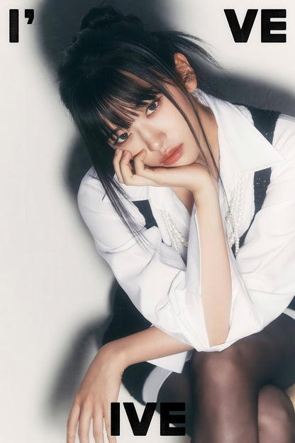 IVE Yujin I've IVE Album Concept Photo K-pop Music Poster Girl Crush Aesthetic Monochrome  Female Korean Idol Fashion Print Trendy Girl Group Wall Art - xonomax