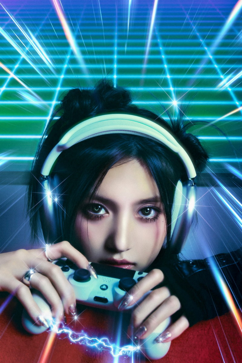 IVE Leeseo Baddie Concept Photo K-pop Music Poster Futuristic Aesthetic Retro  Female Korean Idol Fashion Print Trendy Girl Group Wall Art - xonomax