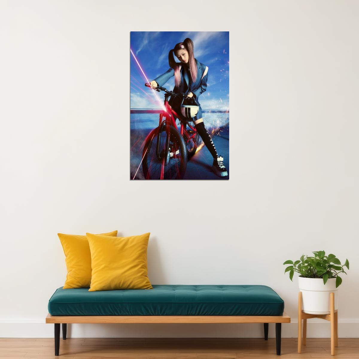 IVE Rei Baddie Concept Photo K-pop Music Poster Gamer Aesthetic  Female Korean Idol Retro Fashion Print Trendy Girl Group Wall Art - xonomax
