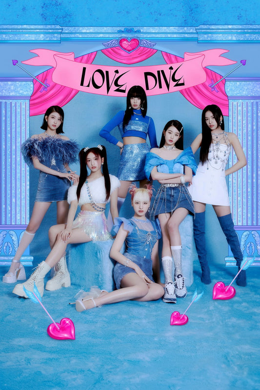 IVE Gaeul Yujin Rei Wonyoung Liz Leeseo LOVE DIVE Album Concept Photo K-pop Poster Aesthetic  Female Korean Idol Fashion Print Trendy Girl Group Wall Art