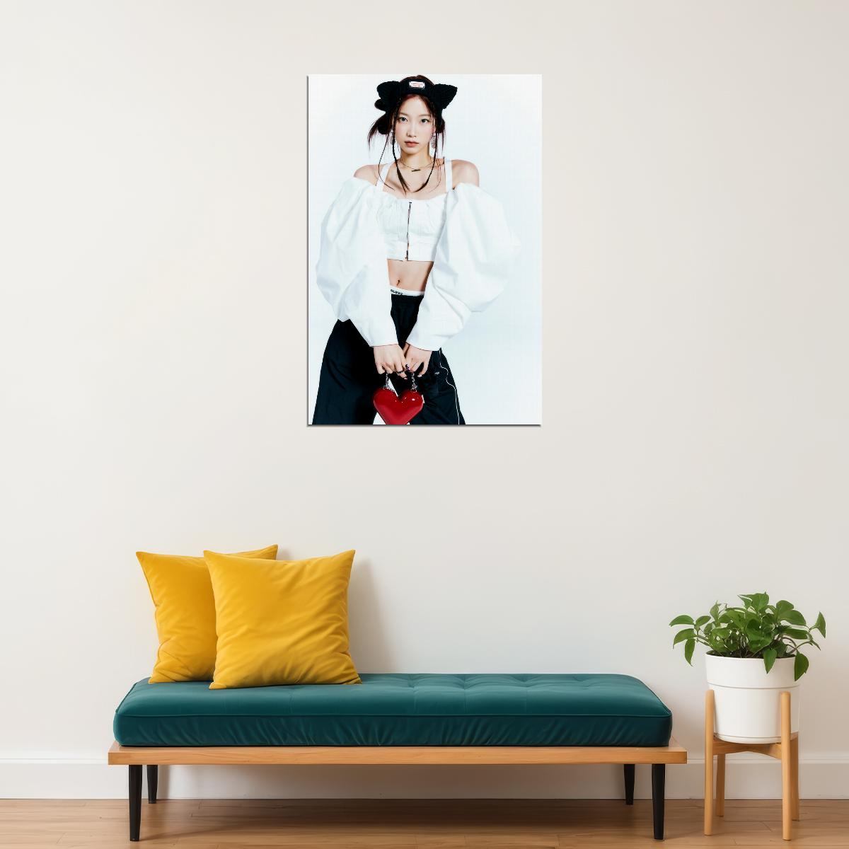 LE SSERAFIM Kazuha EASY Concept Photo Compact Music Poster K-Pop  Aesthetic K-pop Female Girl Group Korean Fashion Idol Wall Art Print