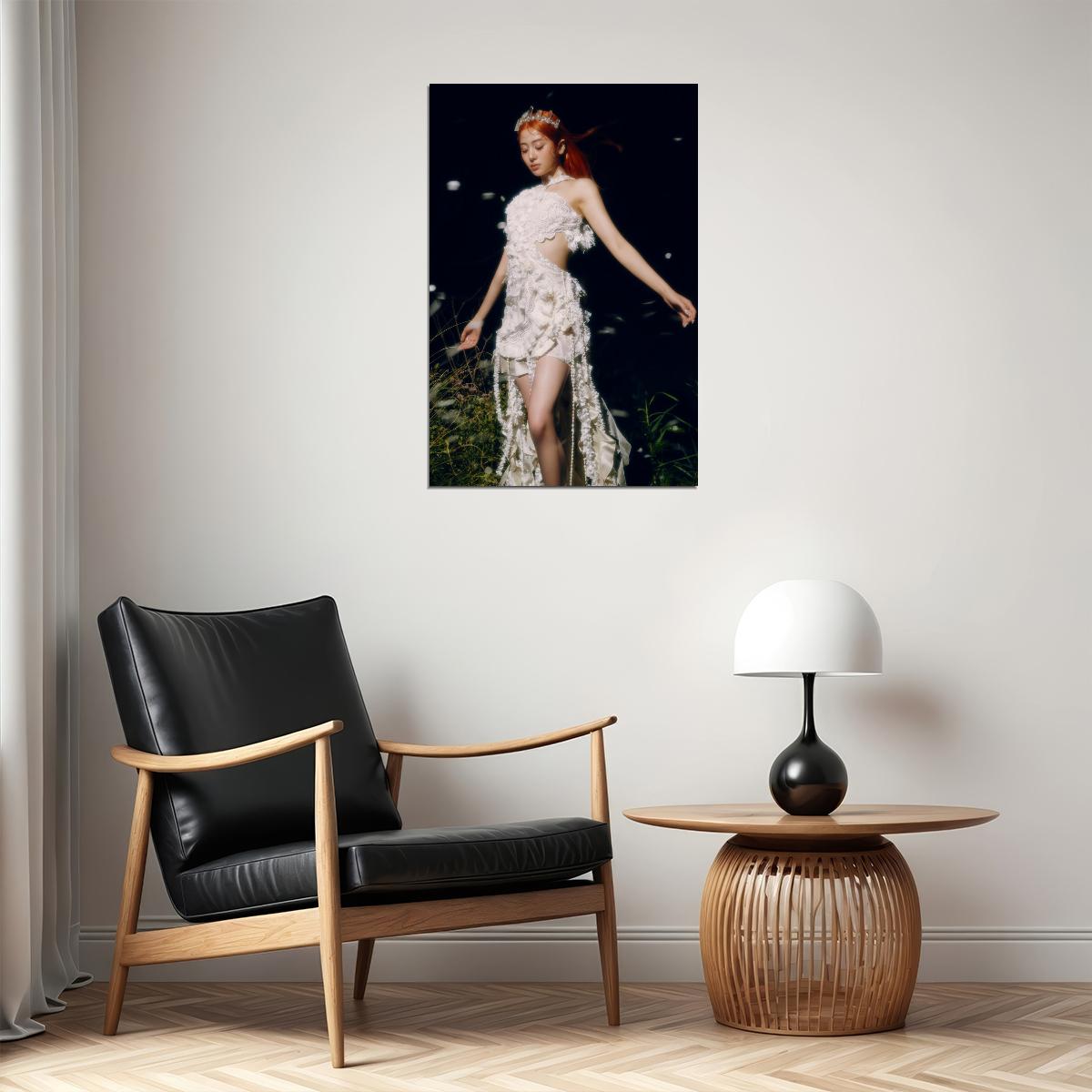 LE SSERAFIM Yunjin EASY Concept Photo K-pop Music Poster Coquette Aesthetic  Female Korean Idol Balletcore Fashion Print Trendy Girl Group Wall Art