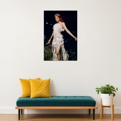 LE SSERAFIM Yunjin EASY Concept Photo K-pop Music Poster Coquette Aesthetic  Female Korean Idol Balletcore Fashion Print Trendy Girl Group Wall Art