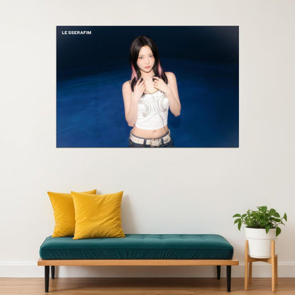 LE SSERAFIM Hong Eunchae CRAZY Album Concept Photo Music Poster K-Pop  Aesthetic K-pop Female Girl Group Korean Fashion Idol Wall Art Print