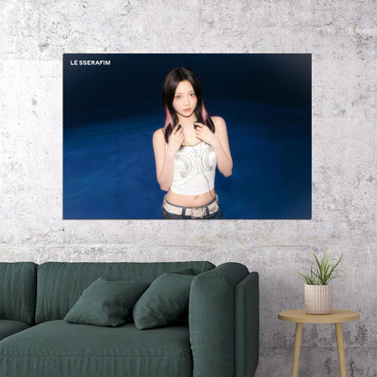 LE SSERAFIM Hong Eunchae CRAZY Album Concept Photo Music Poster K-Pop  Aesthetic K-pop Female Girl Group Korean Fashion Idol Wall Art Print