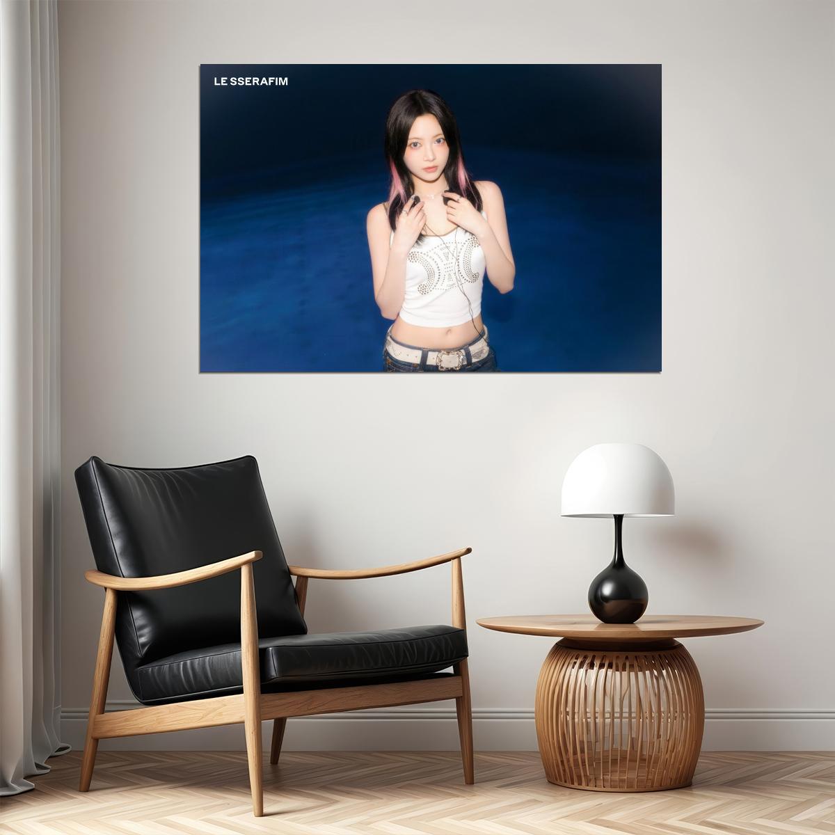 LE SSERAFIM Hong Eunchae CRAZY Album Concept Photo Music Poster K-Pop  Aesthetic K-pop Female Girl Group Korean Fashion Idol Wall Art Print