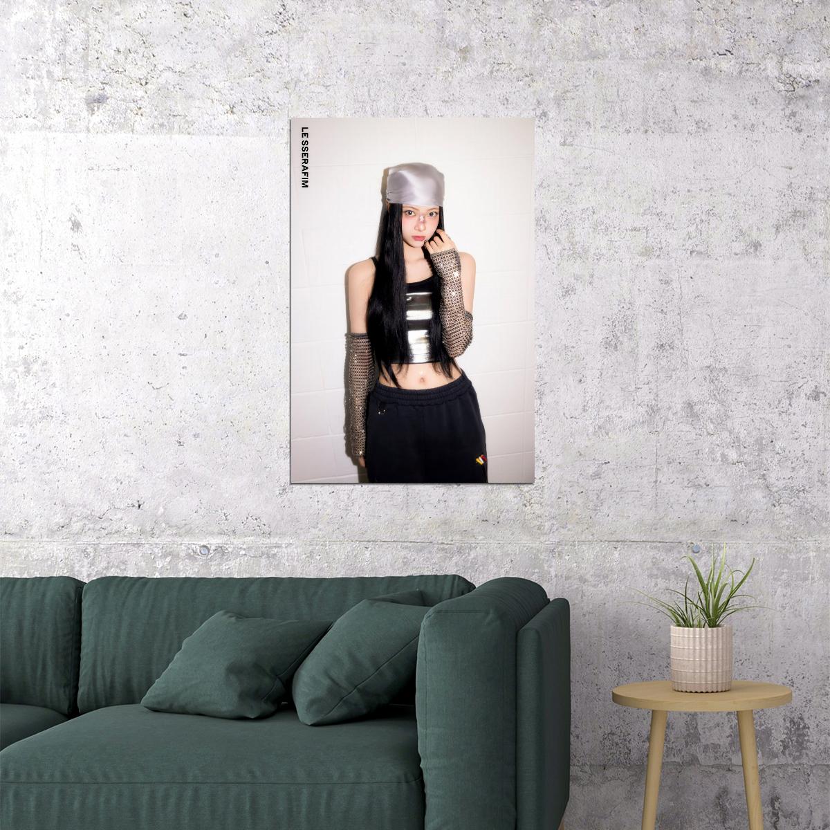 LE SSERAFIM Hong Eunchae CRAZY Album Concept Photo Music Poster K-Pop  Aesthetic K-pop Female Girl Group Korean Fashion Idol Wall Art Print