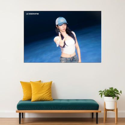 LE SSERAFIM Huh Yunjin CRAZY Album Concept Photo Music Poster K-Pop  Aesthetic K-pop Female Girl Group Korean Fashion Idol Wall Art Print