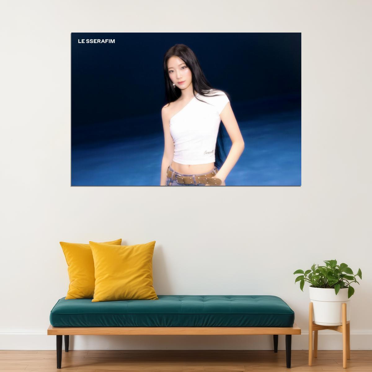 LE SSERAFIM Kazuha CRAZY Album Concept Photo Music Poster K-Pop  Aesthetic K-pop Female Girl Group Korean Fashion Idol Wall Art Print