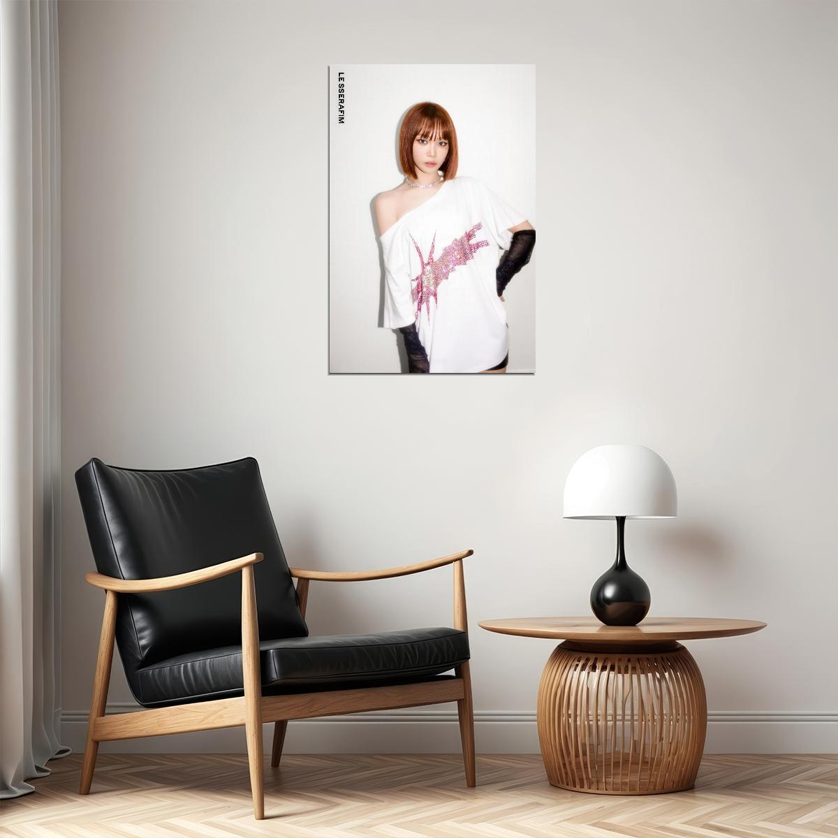 LE SSERAFIM Kim Chaewon CRAZY Album Concept Photo Music Poster K-Pop  Aesthetic K-pop Female Girl Group Korean Fashion Idol Wall Art Print