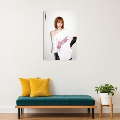 LE SSERAFIM Kim Chaewon CRAZY Album Concept Photo Music Poster K-Pop  Aesthetic K-pop Female Girl Group Korean Fashion Idol Wall Art Print