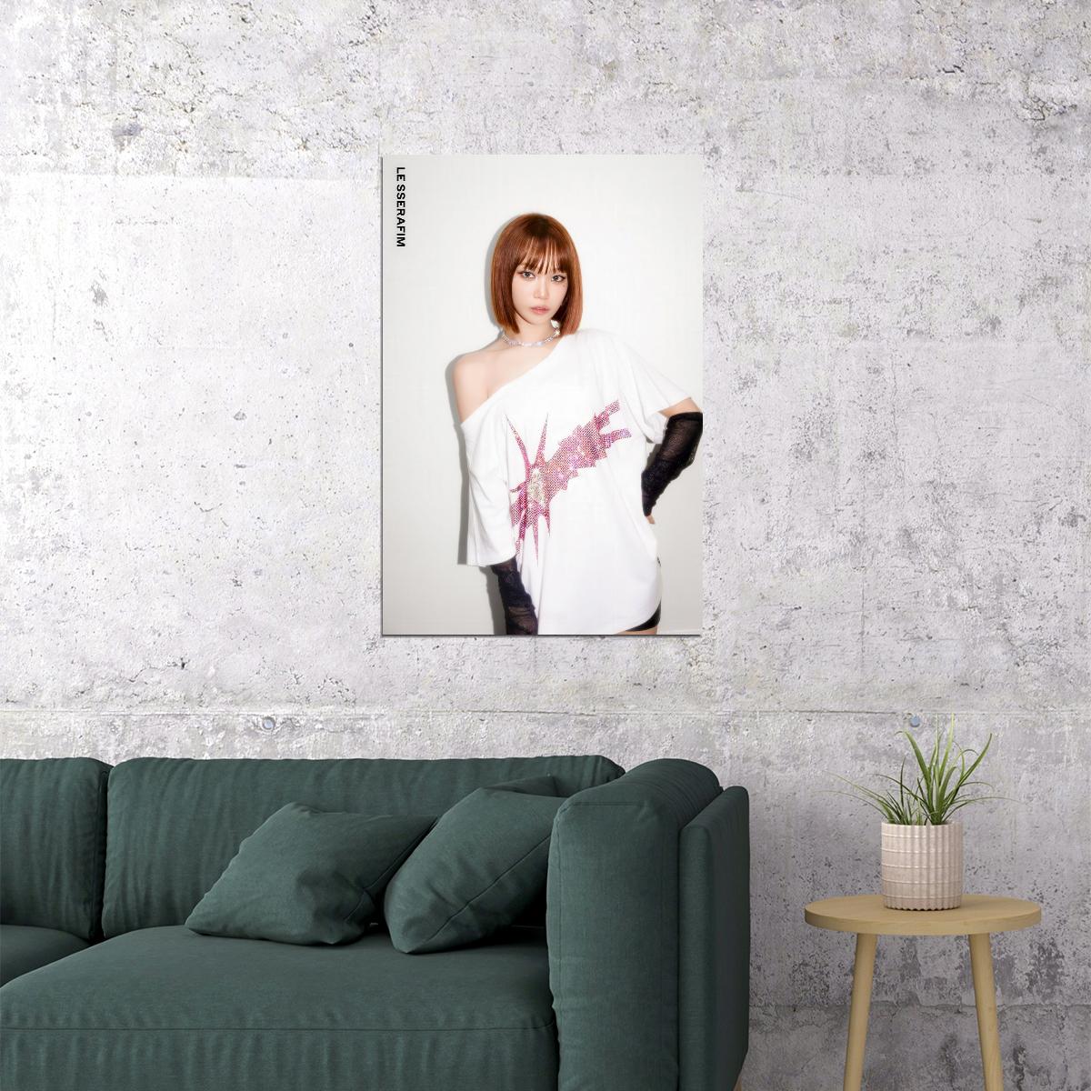 LE SSERAFIM Kim Chaewon CRAZY Album Concept Photo Music Poster K-Pop  Aesthetic K-pop Female Girl Group Korean Fashion Idol Wall Art Print