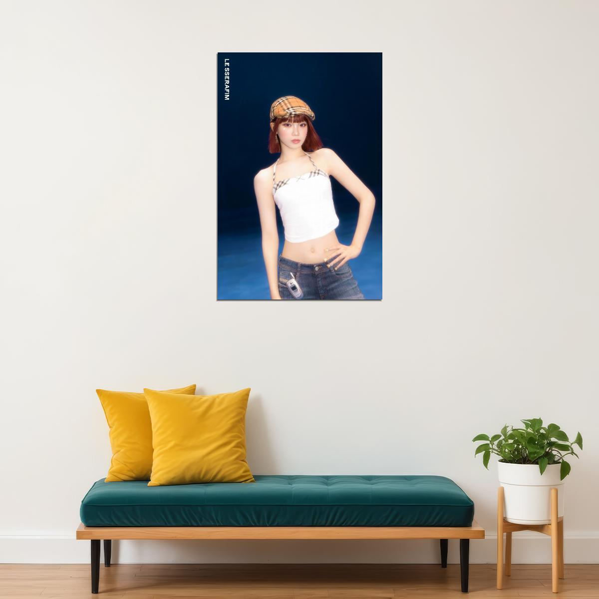 LE SSERAFIM Kim Chaewon CRAZY Album Concept Photo Music Poster K-Pop  Aesthetic K-pop Female Girl Group Korean Fashion Idol Wall Art Print