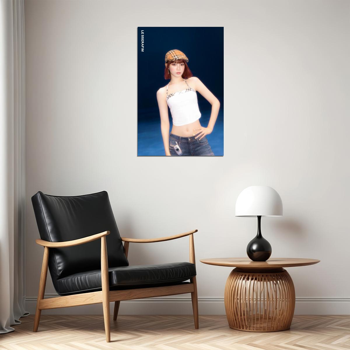 LE SSERAFIM Kim Chaewon CRAZY Album Concept Photo Music Poster K-Pop  Aesthetic K-pop Female Girl Group Korean Fashion Idol Wall Art Print