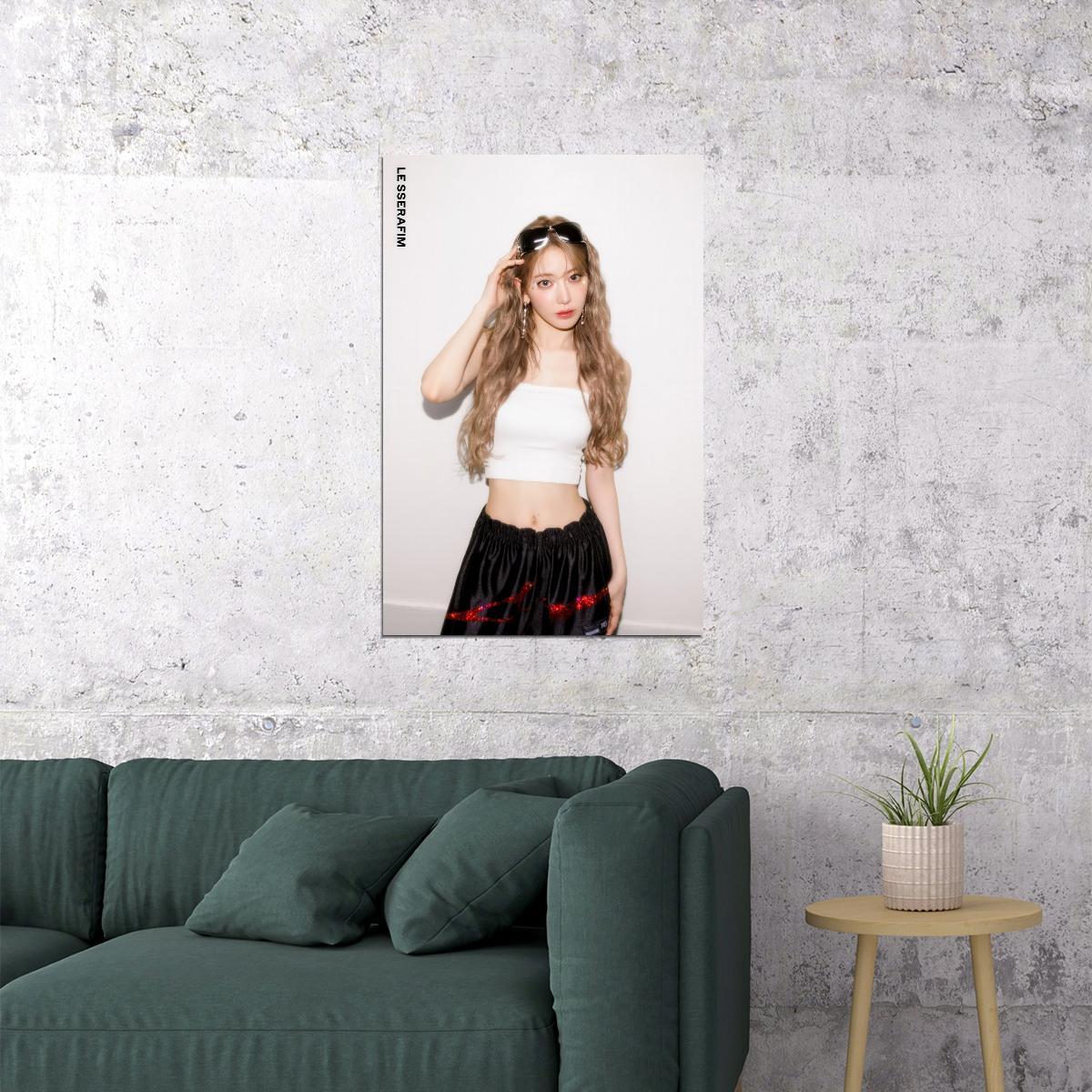 Poster - LE SSERAFIM Sakura CRAZY Album Concept Photo Music Poster