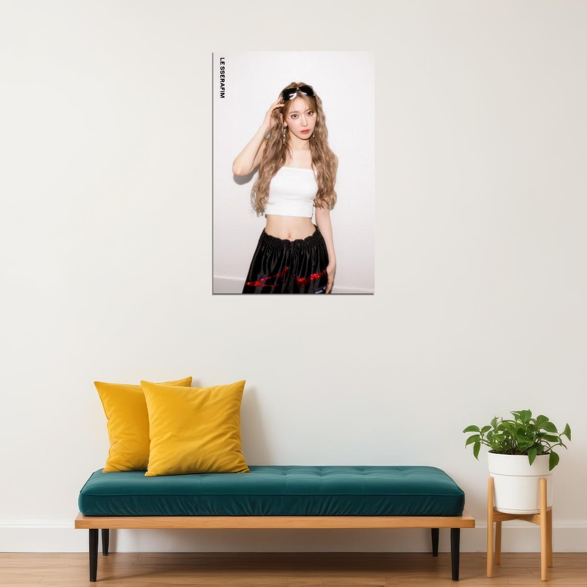 Poster - LE SSERAFIM Sakura CRAZY Album Concept Photo Music Poster