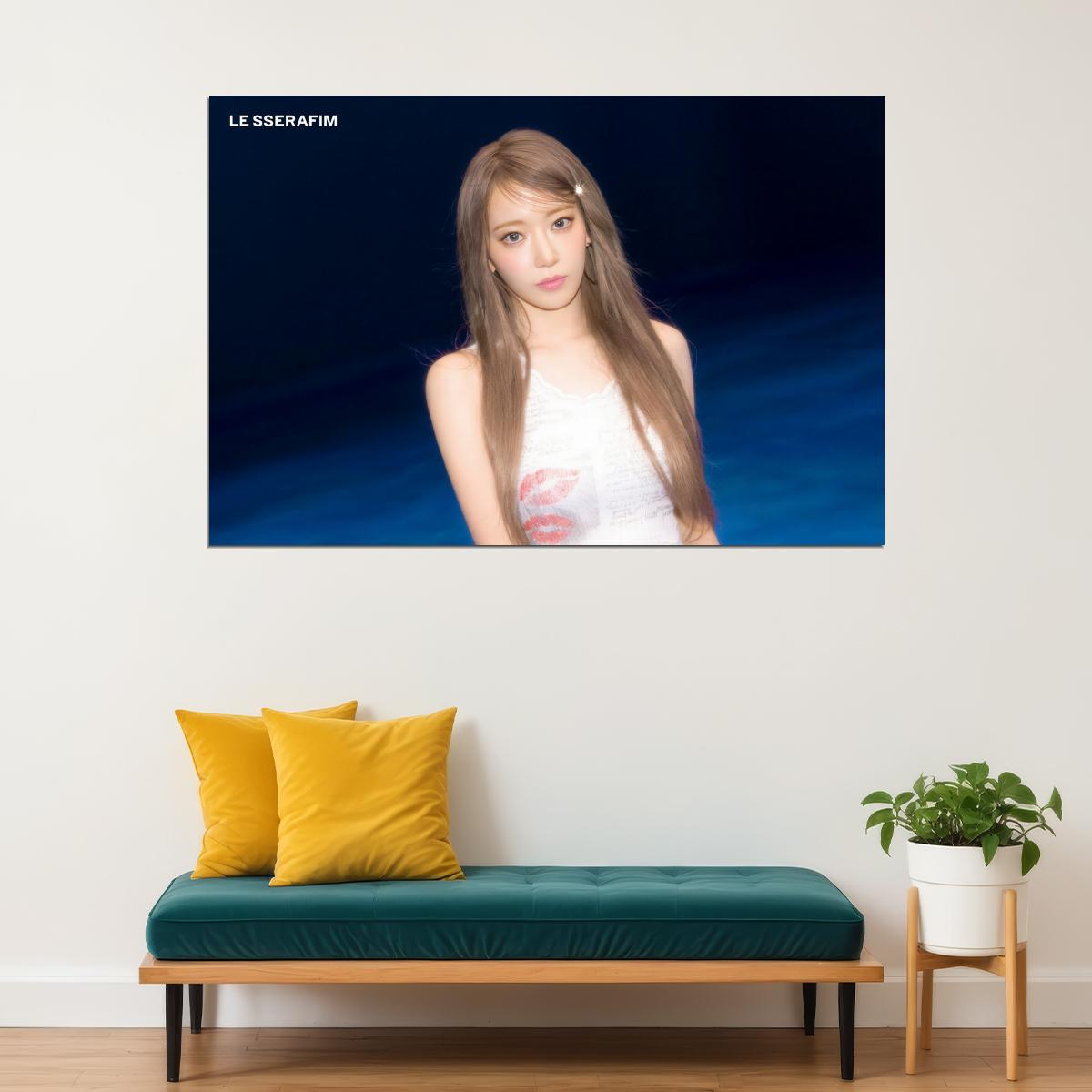 LE SSERAFIM Sakura CRAZY Album Concept Photo Music Poster K-Pop  Aesthetic K-pop Female Girl Group Korean Fashion Idol Wall Art Print