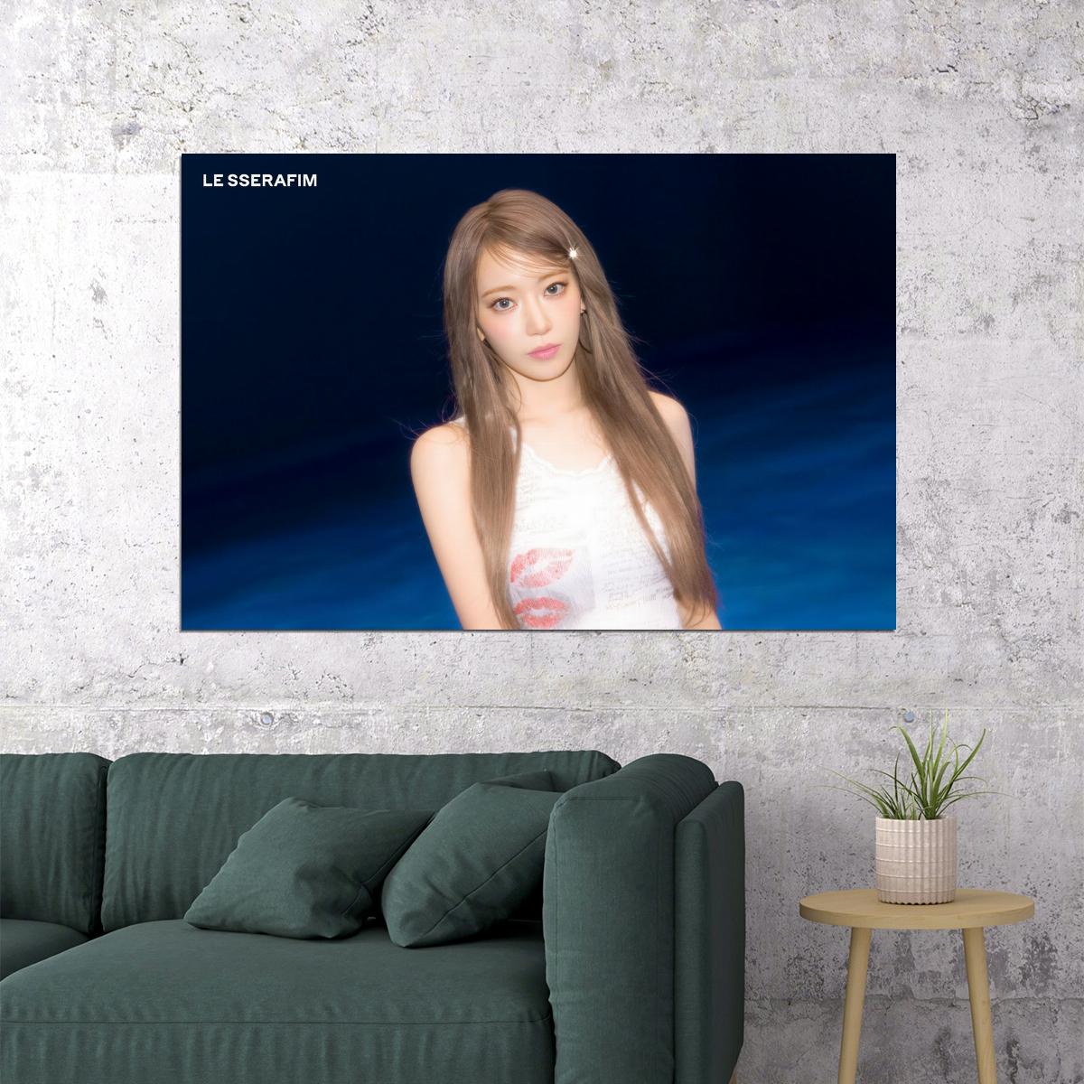 LE SSERAFIM Sakura CRAZY Album Concept Photo Music Poster K-Pop  Aesthetic K-pop Female Girl Group Korean Fashion Idol Wall Art Print