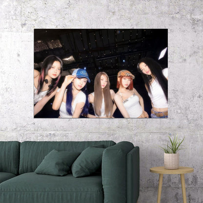 LE SSERAFIM Sakura Chaewon Yunjin Kazuha Eunchae CRAZY Album Concept Photo Music Poster K-Pop Aesthetic Female Girl Group Korean Idol Wall Art Print