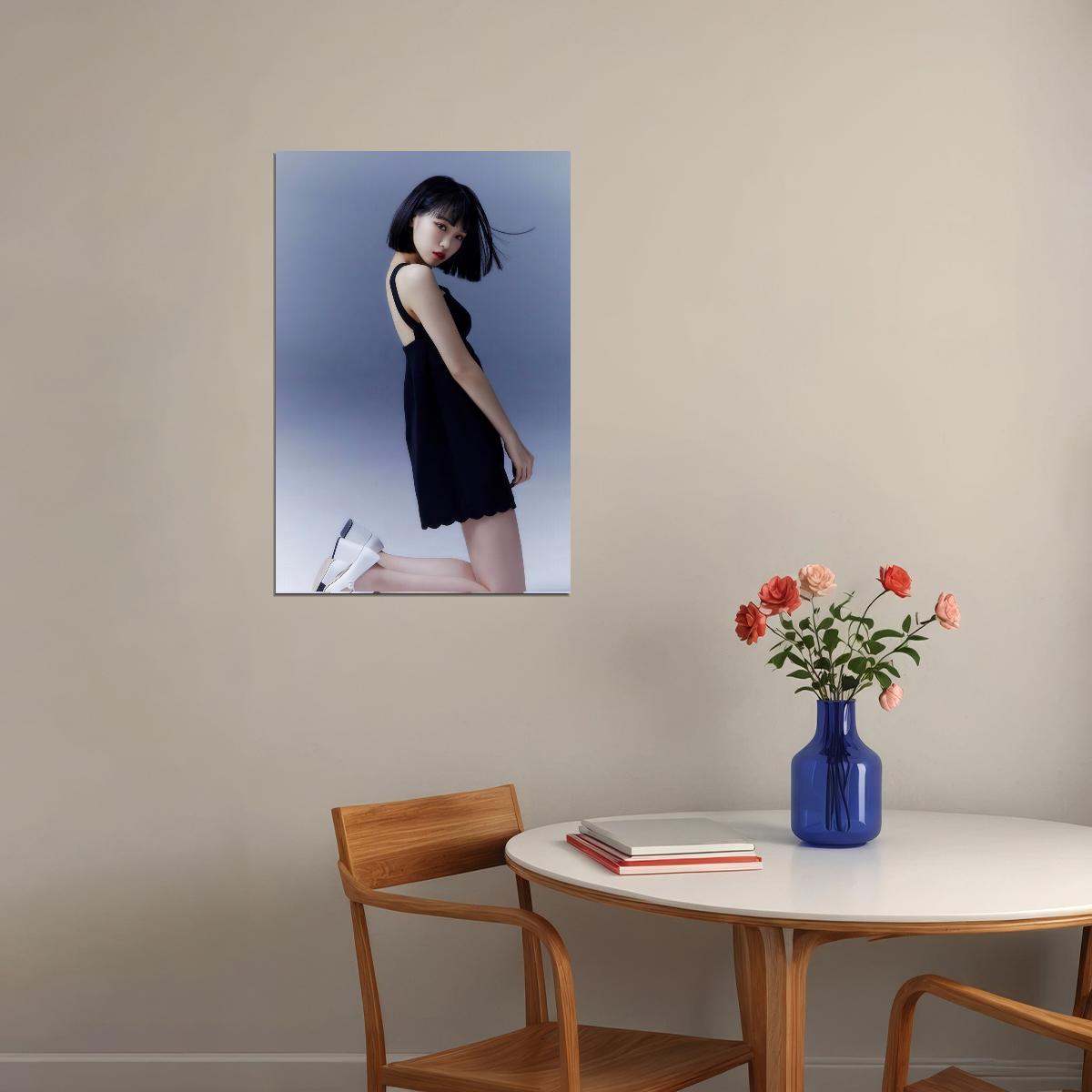 LE SSERAFIM Kim Chaewon Debut Photo Poster K-Pop  Aesthetic K-pop Female Girl Group Korean Fashion Idol Wall Art Print