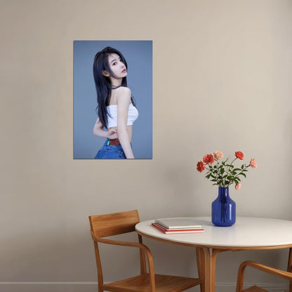 LE SSERAFIM Miyawaki Sakura Debut Photo Poster K-Pop  Aesthetic K-pop Female Girl Group Korean Fashion Idol Wall Art Print