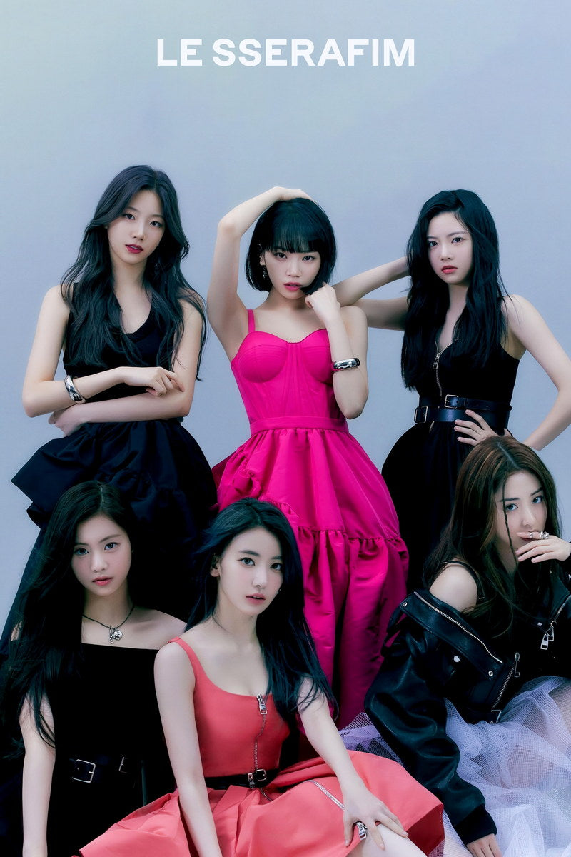 LE SSERAFIM グループポスター Poster - LE SSERAFIM Sakura Chaewon Yunjin Kazuha Eunchae Group