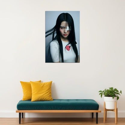 LE SSERAFIM Huh Yunjin UNFORGIVEN Concept Photo Poster K-Pop  Aesthetic K-pop Female Girl Group Korean Fashion Idol Wall Art Print