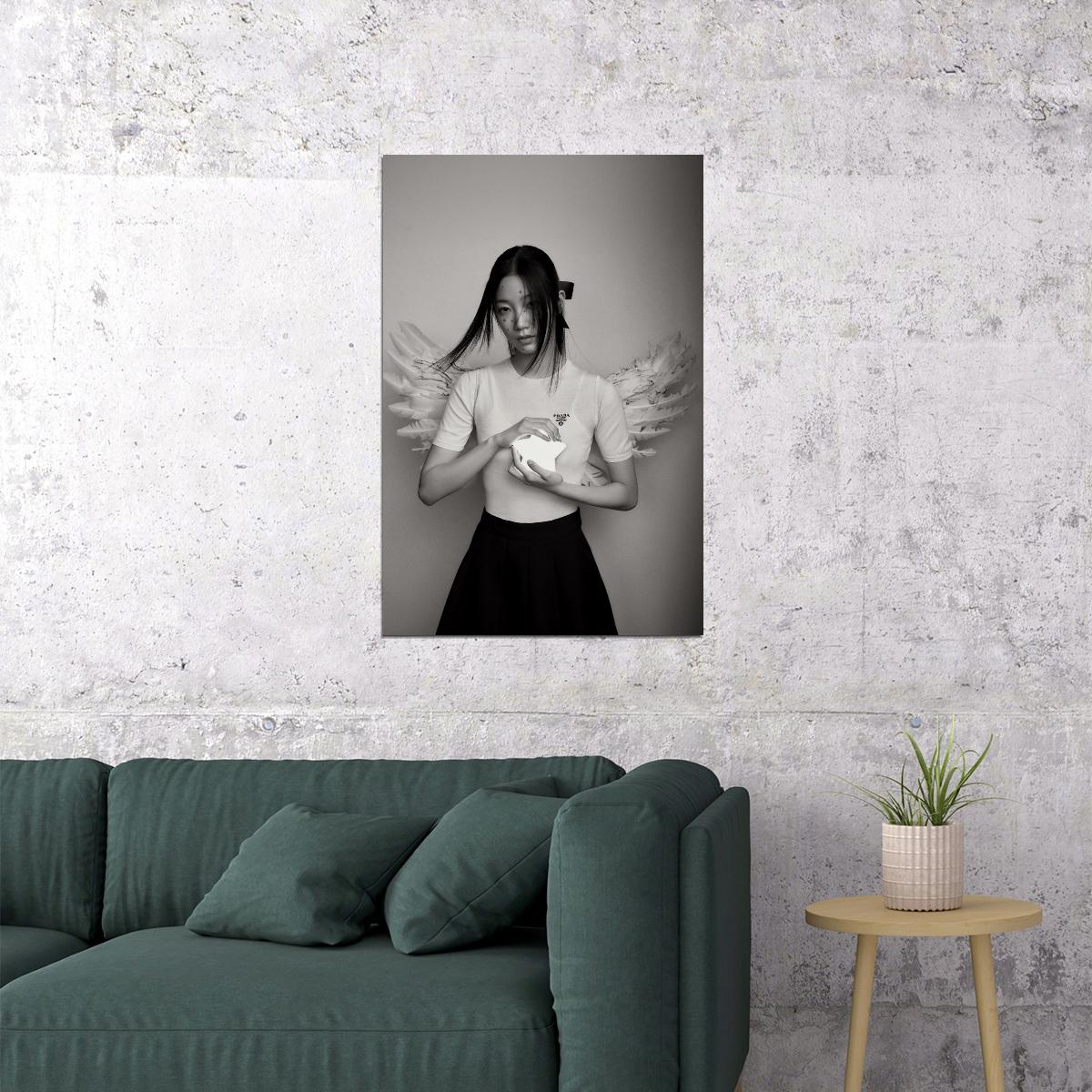 LE SSERAFIM Kazuha UNFORGIVEN Concept Photo Poster K-Pop  Aesthetic K-pop Female Girl Group Korean Fashion Idol Wall Art Print