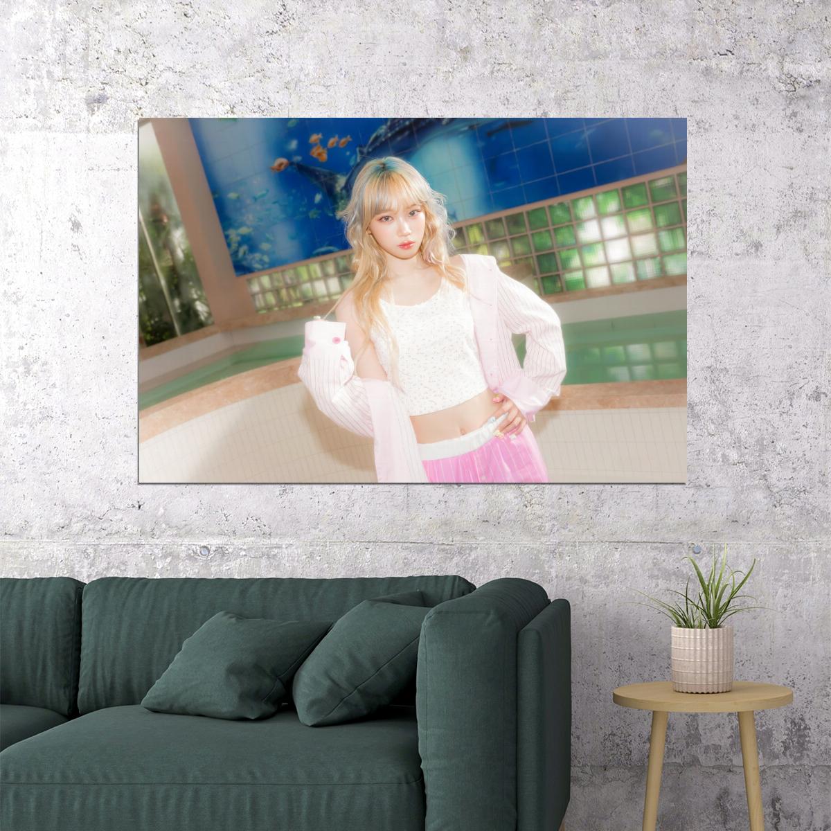 LE SSERAFIM Kim Chaewon CRAZY Album Concept Photo Music Poster K-Pop  Aesthetic K-pop Female Girl Group Korean Fashion Idol Wall Art Print - xonomax