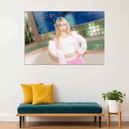 LE SSERAFIM Kim Chaewon CRAZY Album Concept Photo Music Poster K-Pop  Aesthetic K-pop Female Girl Group Korean Fashion Idol Wall Art Print - xonomax