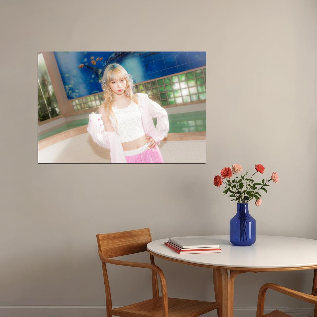 LE SSERAFIM Kim Chaewon CRAZY Album Concept Photo Music Poster K-Pop  Aesthetic K-pop Female Girl Group Korean Fashion Idol Wall Art Print - xonomax