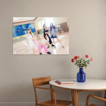 LE SSERAFIM Sakura Chaewon Yunjin Kazuha Eunchae CRAZY Album Concept Photo Music Poster K-Pop Aesthetic Female Girl Group Korean Idol Wall Art Print