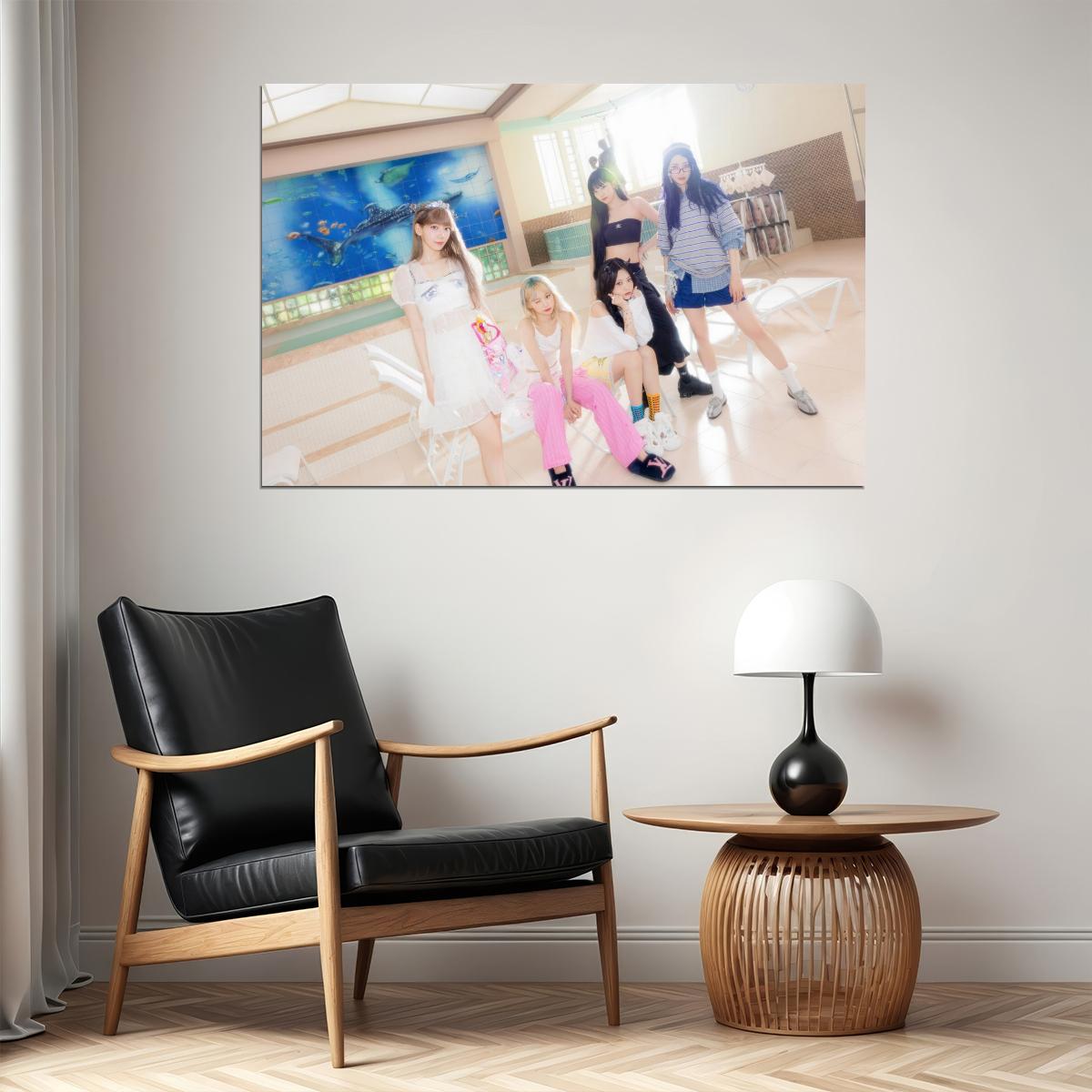 LE SSERAFIM Sakura Chaewon Yunjin Kazuha Eunchae CRAZY Album Concept Photo Music Poster K-Pop Aesthetic Female Girl Group Korean Idol Wall Art Print