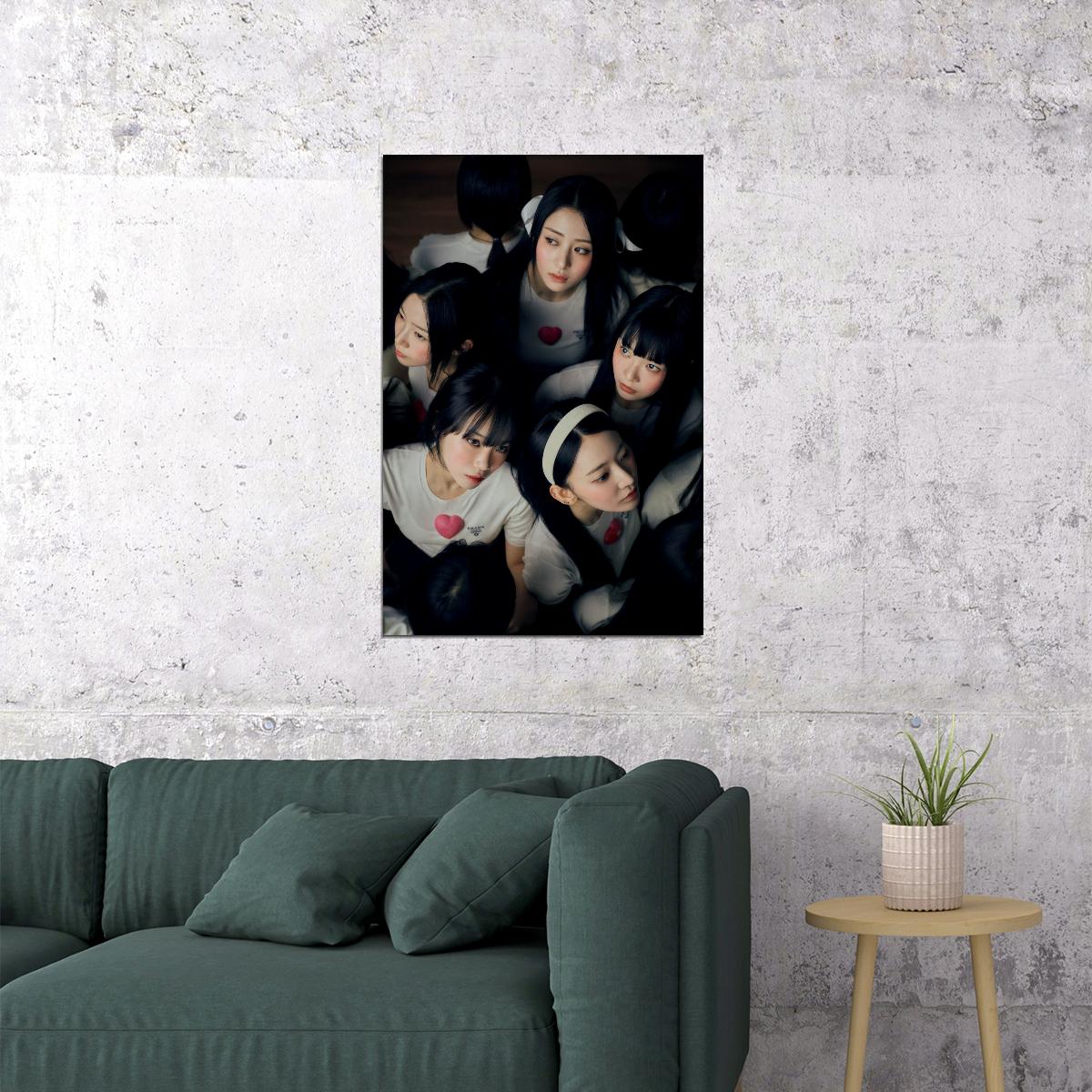 LE SSERAFIM Sakura Chaewon Yunjin Kazuha Eunchae UNFORGIVEN Photo Poster K-Pop  Aesthetic K-pop Female Girl Group Korean Idol Wall Art Print