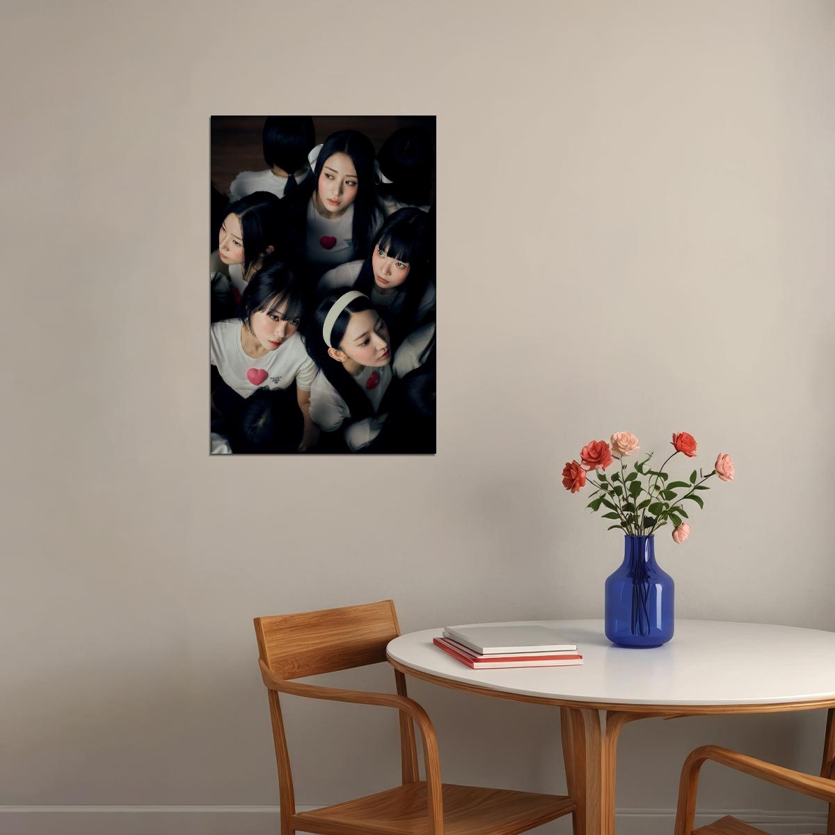 LE SSERAFIM Sakura Chaewon Yunjin Kazuha Eunchae UNFORGIVEN Photo Poster K-Pop  Aesthetic K-pop Female Girl Group Korean Idol Wall Art Print