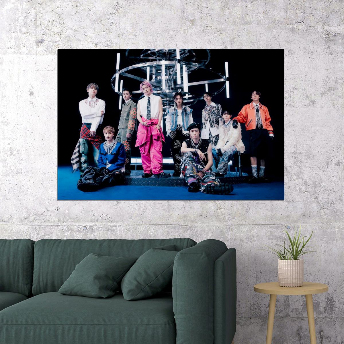 NCT 127 Fact Check Album Group Photo Kpop Boy Band Poster Fact Check MV Teaser Photo Kpop Photocard Collectible Viral Cyberpunk Fashion Wall Art