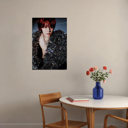 NCT 127 Yuta Kpop Boy Band Poster Fact Check MV Teaser Photo Kpop Photocard Collectible Viral Cyberpunk Fashion Photocard Style Wall Art