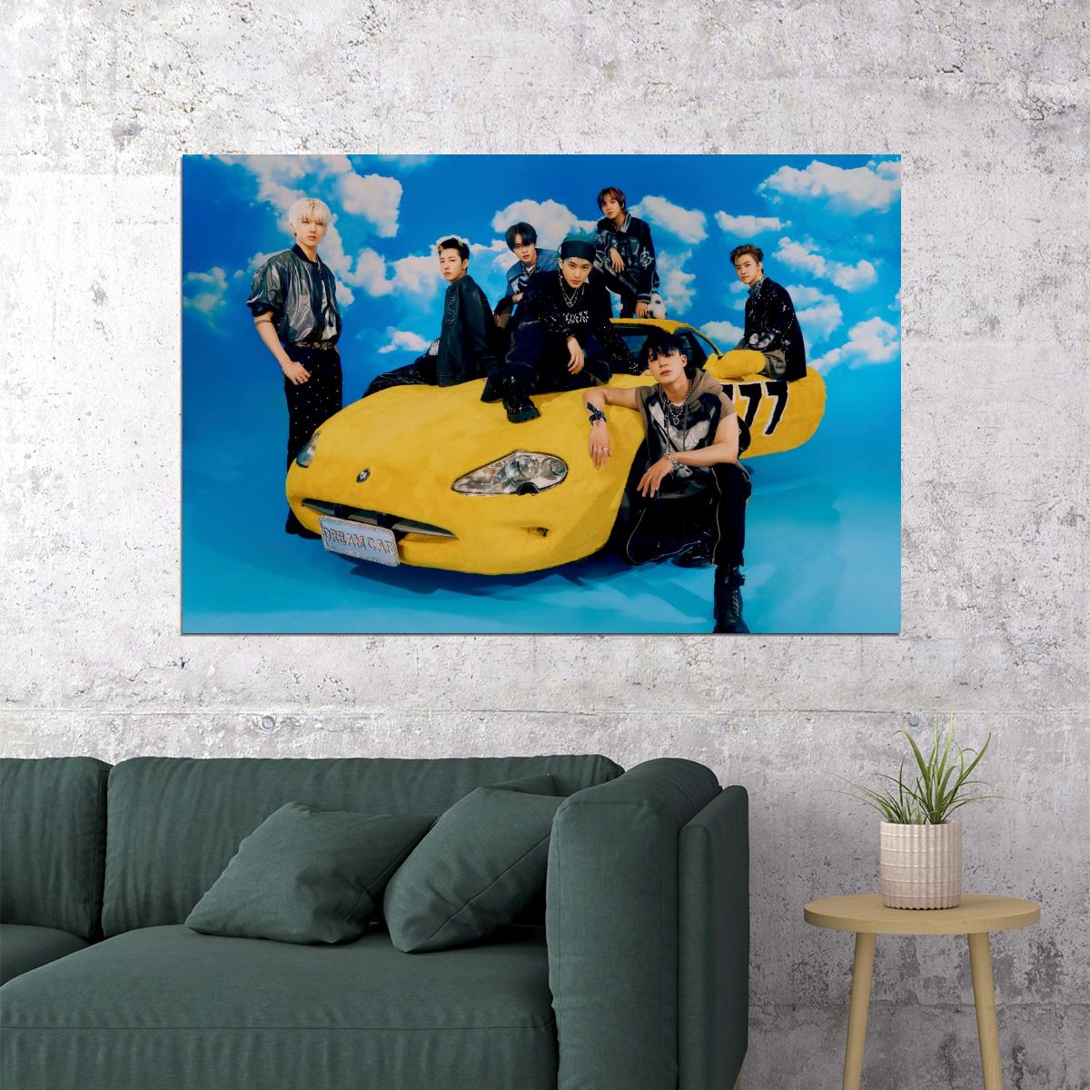 NCT Dream Kpop Boy Band Poster Collectible Group Concept Photo Trendy Summer Vibes Aesthetic Wall Art Photocard Style Decor