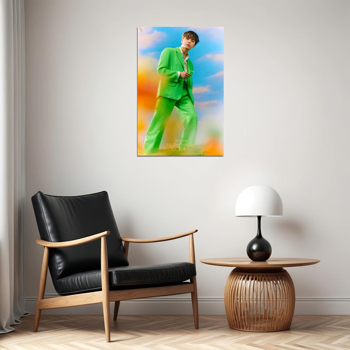 VERNON Seventeen SECTOR 17 Concept Photo Music Poster KPop Aesthetic Kpop Male Boys Group Boy Band Trendy Photocard Style for Kpop Fans - xonomax