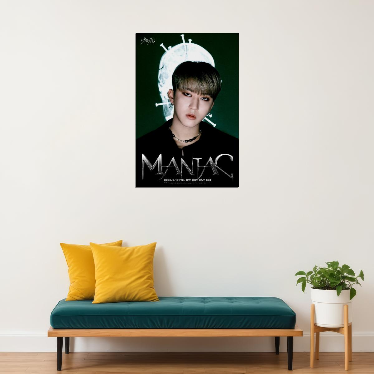 Stray Kids SKZ Changbin ODDINARY Album Teaser Photo Maniac Concept Kpop Idol Poster Urban Street Style Collectible Trendy Music Wall Art Decor