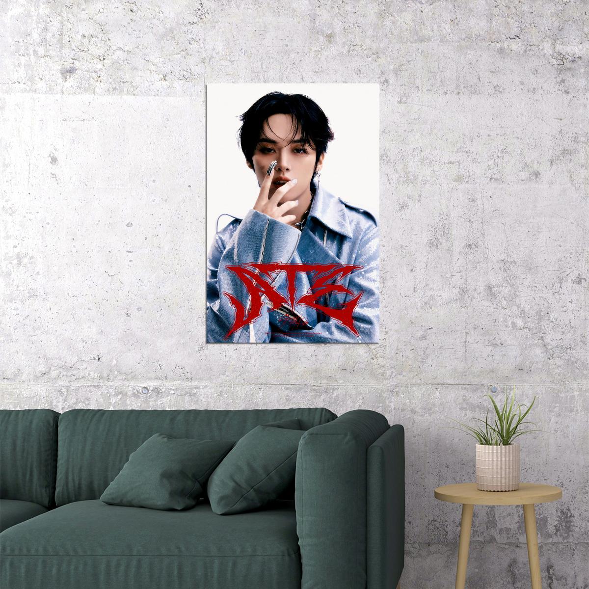 Stray Kids SKZ Lee Know ATE Album Concept Photo Music Poster Korean Idol Cyberpunk Fashion Kpop Photocard Style Viral Collectible Wall Art