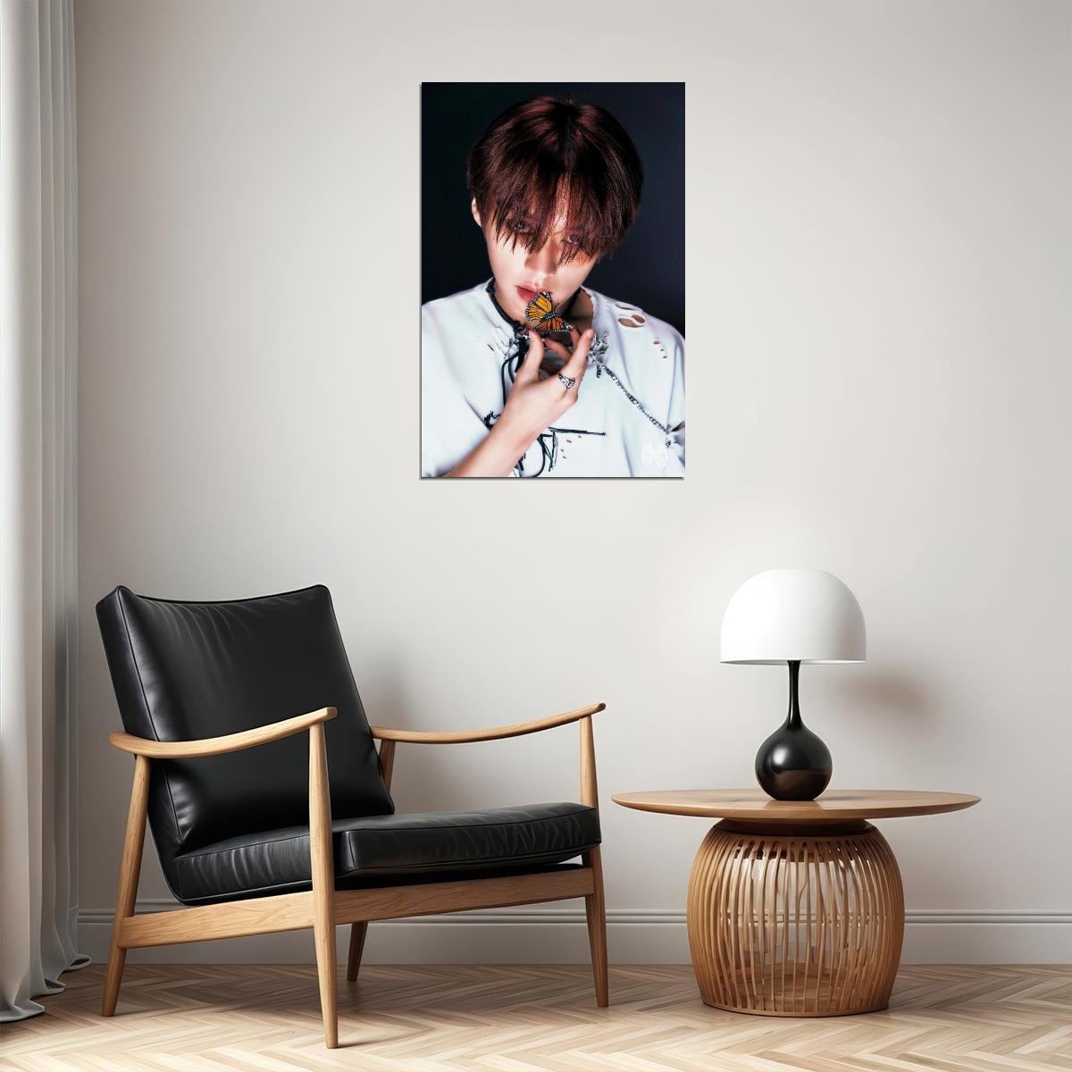 Stray Kids SKZ Lee Know ROCKSTAR Concept Photo Music Poster Korean Idol Grunge Fashion Kpop Photocard Style Print Trendy Boy Band Wall Art Retro Rockstar Aesthetic