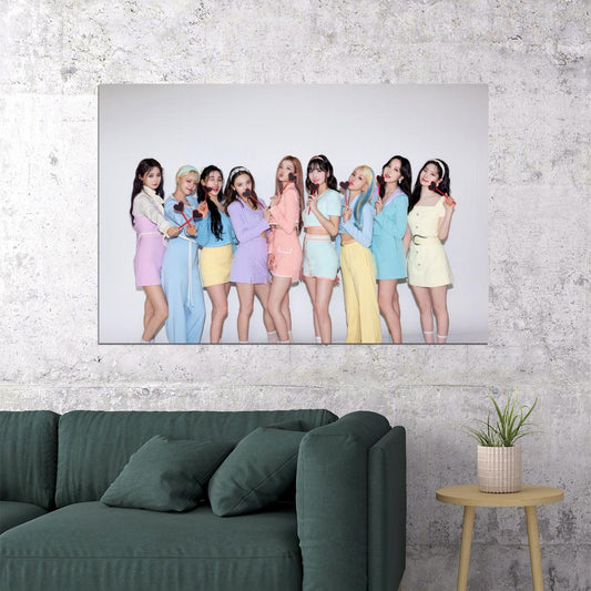 TWICE Formula Of Love Music Poster K-Pop Aesthetic Kpop Female Girl Group Korean Idol Wall Art Print - xonomax