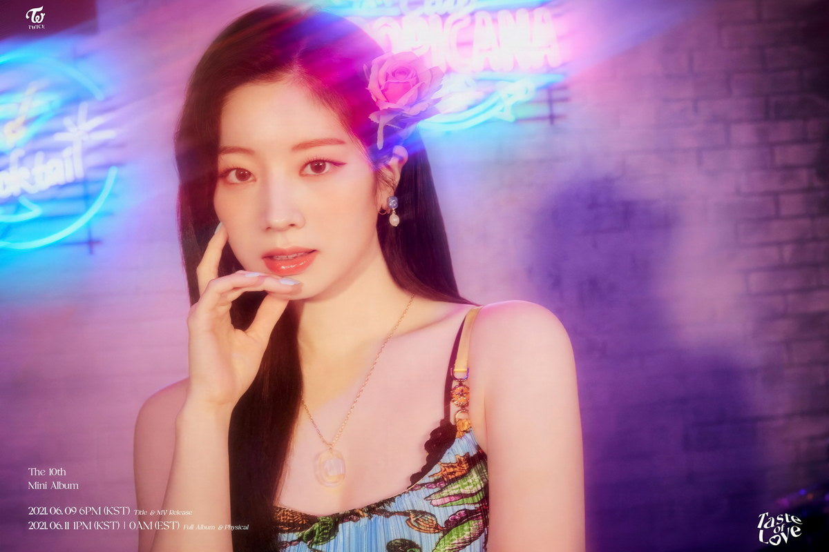 TWICE Dahyun Taste of Love Album Teaser Fallen Photo Kpop Poster Home Bar Wall Art Kpop Female Girl Group Korean Fashion Idol Bar Decor Cafe Print