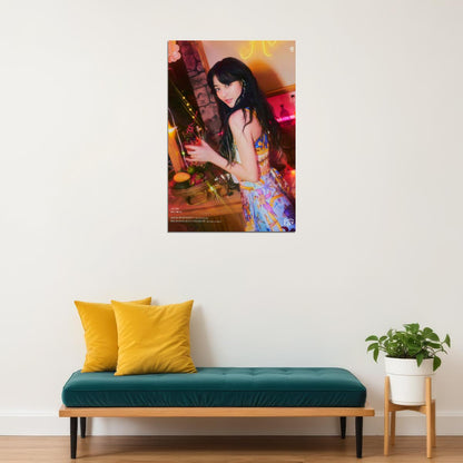 TWICE Jihyo Taste of Love Album Teaser Fallen Photo Kpop Poster Home Bar Wall Art Kpop Female Girl Group Korean Fashion Idol Bar Decor Cafe Print