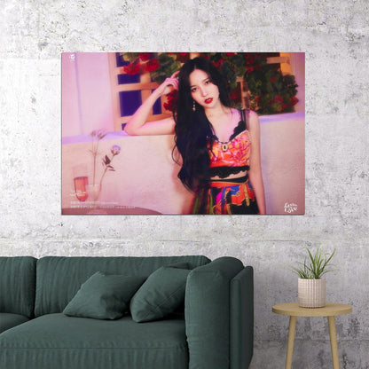 TWICE Mina Taste of Love Album Teaser Fallen Photo Kpop Poster Home Bar Wall Art Kpop Female Girl Group Korean Fashion Idol Bar Decor Cafe Print